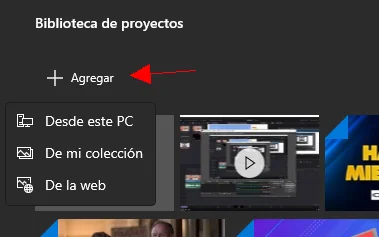 agregar en movie maker