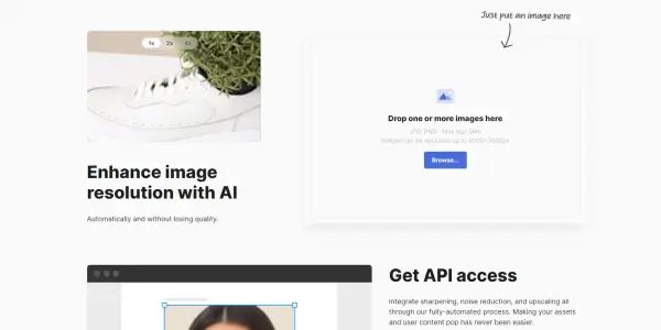 Upscaler redimensiona fotos con IA