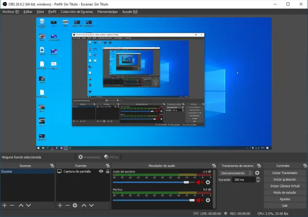 obs, programa para emitir en directo