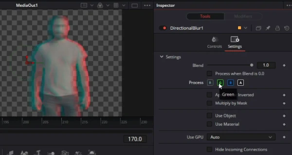 Desenfoque direccional