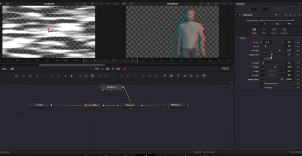 ruido aplicado a nodo de desplazamiento