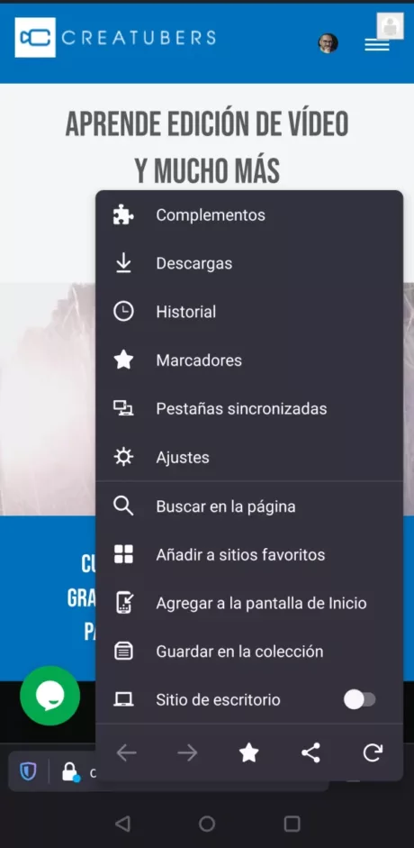 app firefox en Android