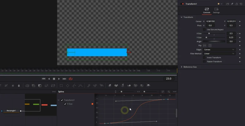 curva paramétrica para animar cajas en Fusion