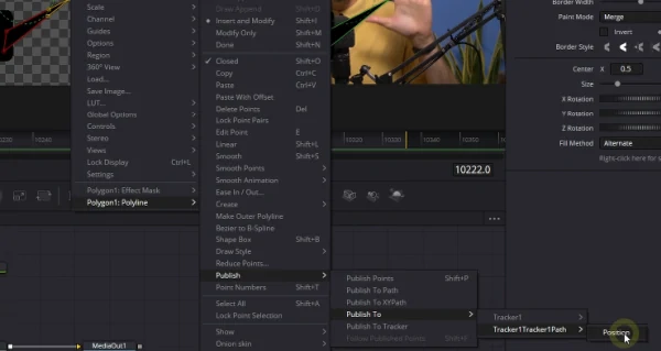 rastreo de movimiento a un punto en Fusion