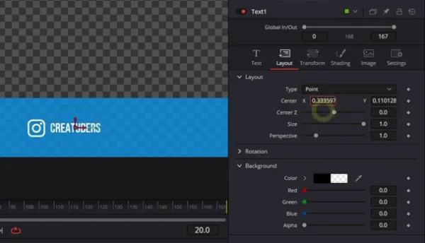 center x en elemento de fusion