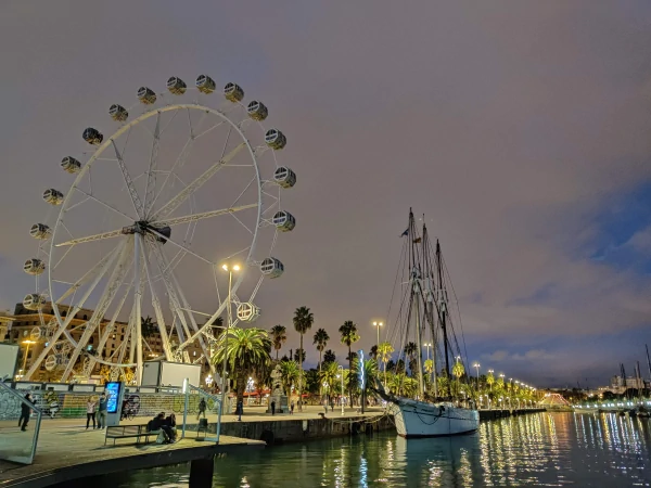 paisaje nocturno en oneplus 7t