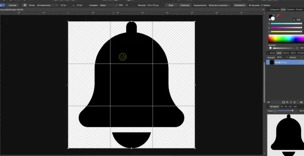 campana en affinity photo
