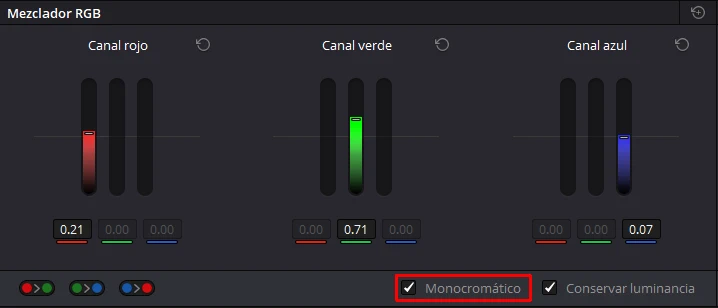monocromático para pasar a blanco y negro