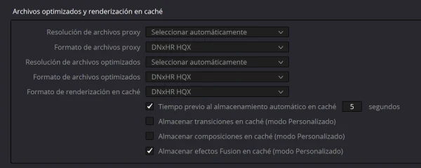 Caché, proxies y archivos optimizados