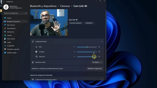 camara en windows 11