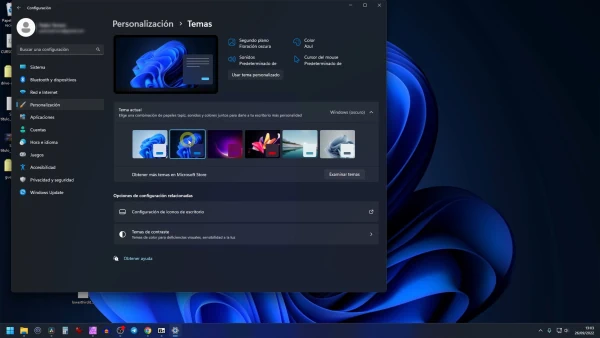 modo oscuro en windows 11