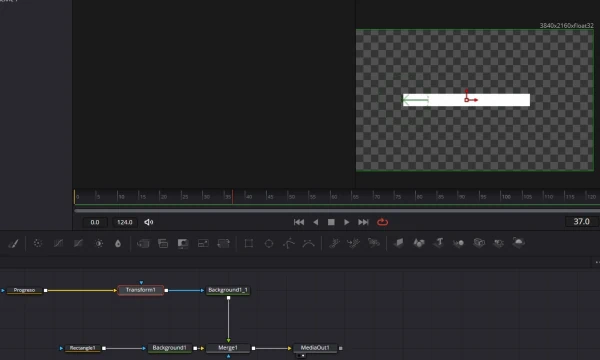 Árbol de nodos para crear una barra de progreso