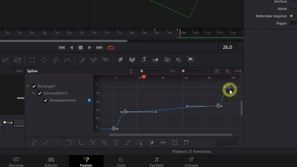 Así se ven los splines o curvas paramétricas en fusion