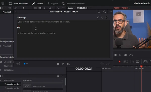 Así puedes eliminar silencios en DaVinci Resolve