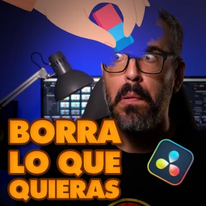 como eliminar objetos en davinci resolve