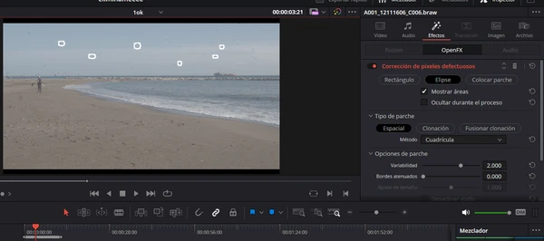Corrección de píxeles defectuosos