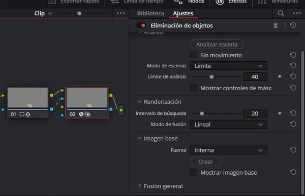 Eliminación de objetos