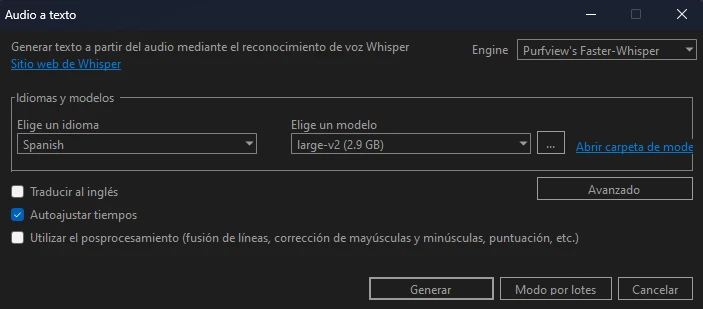voz a texto con whisper más rápido que nunca