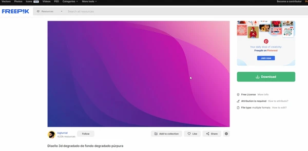Y un consejazo: en Freepik tienes montones de fondos gratuitos para aplicar a tus miniaturas