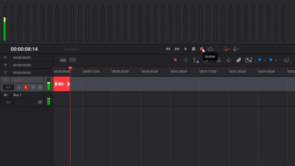 Grabando audio en DaVinci Resolve