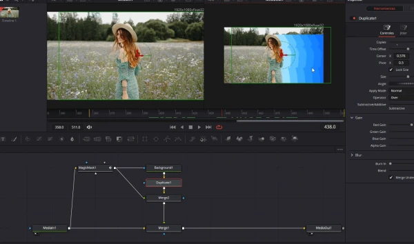 Árbol de nodos con la máscara mágica multiplicada