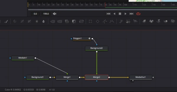 Árbol de nodos con el trazo en el mapa
