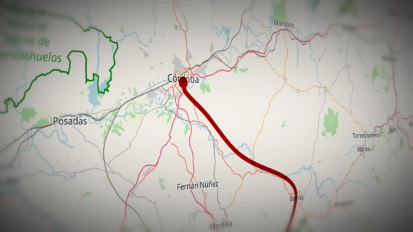 Aspecto de un mapa 3D con trazo