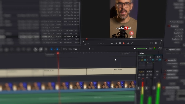 Aspecto de los subtítulos animados en DaVinci Resolve 20