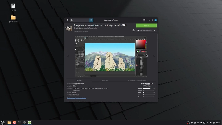 Gestor de software de Linux Mint