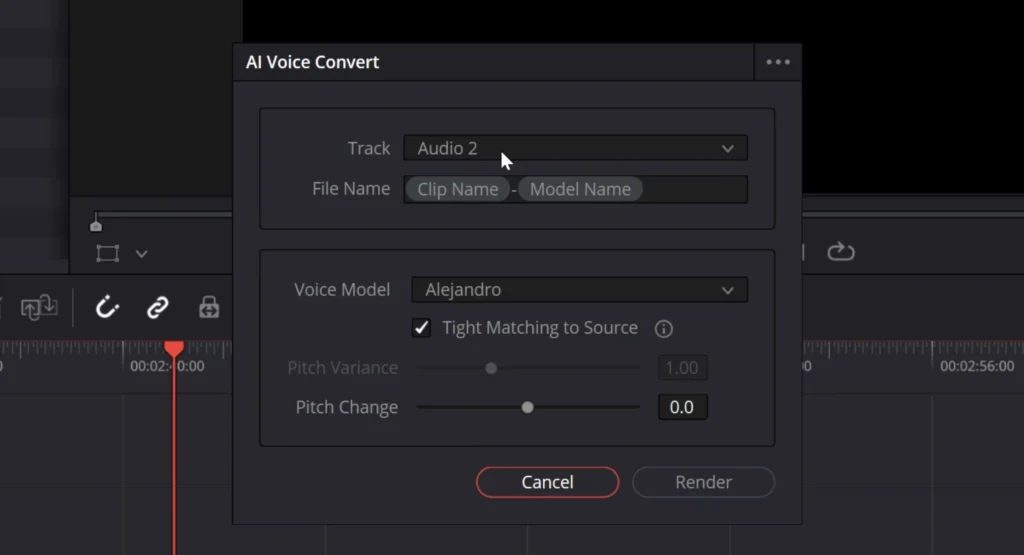 Voice Convert en acción